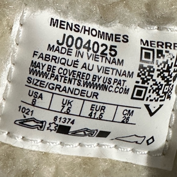 NWT Merrell Men's Jungle Mid Zip Polar Waterproof Ice - Picture 7 of 8